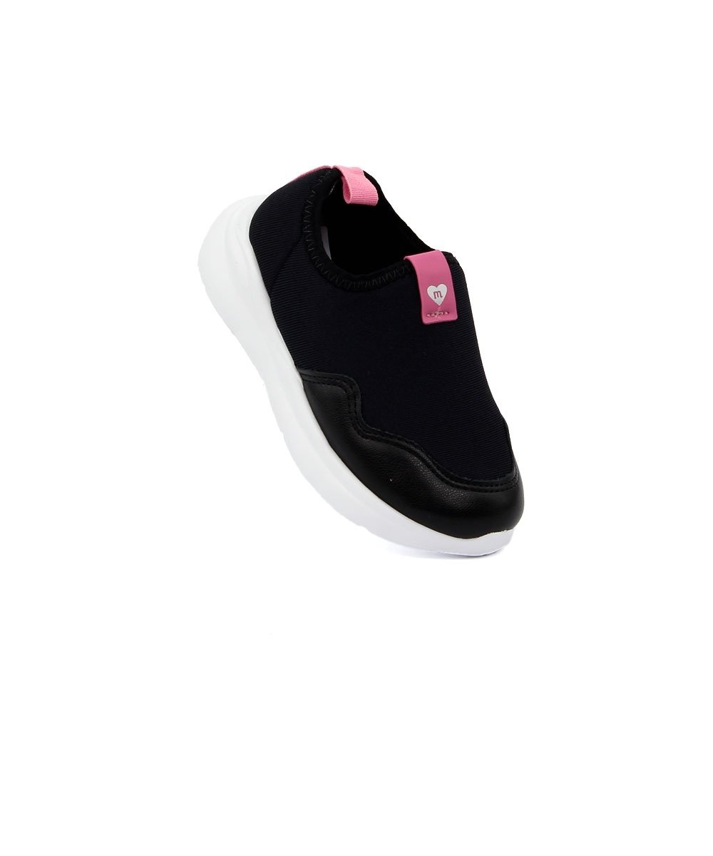 Tênis Infantil Molekinha Bebê Slip On Preto Preto 2