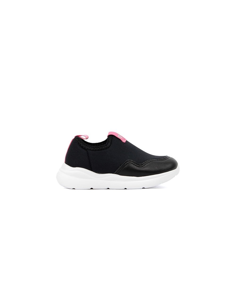 Tênis Infantil Molekinha Bebê Slip On Preto