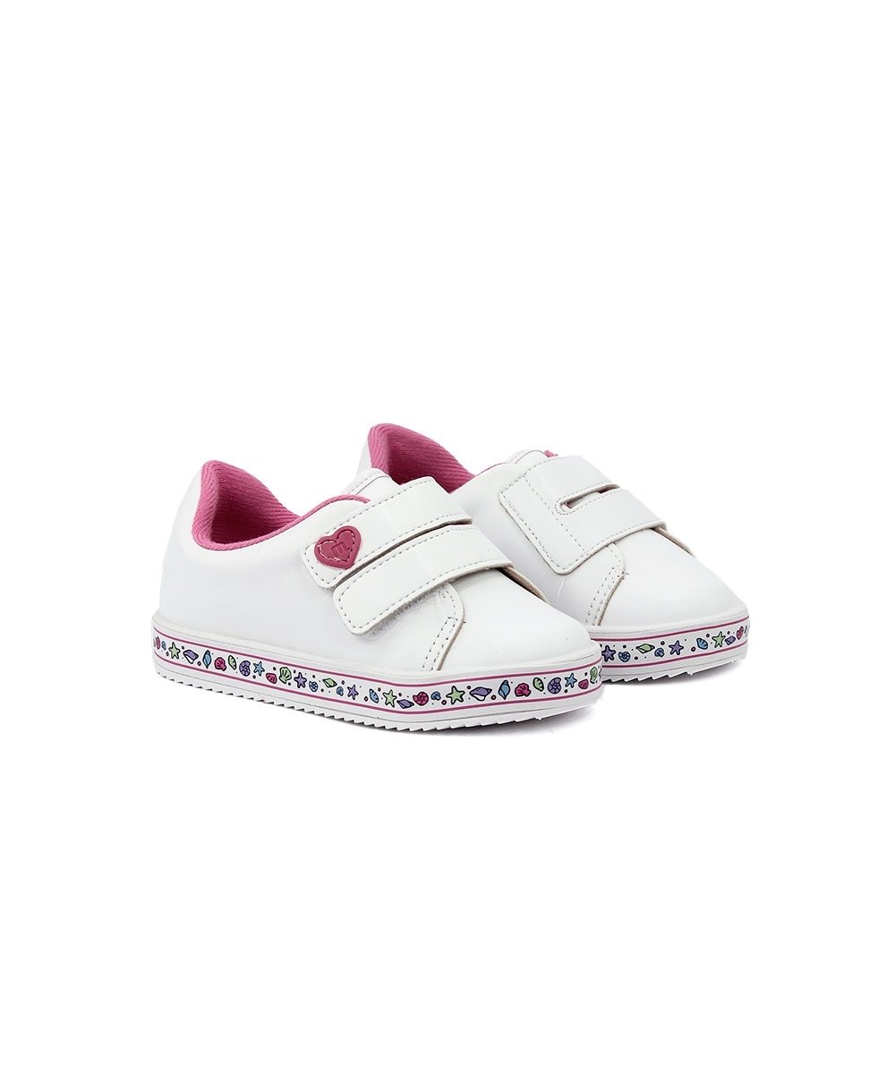 Tênis Infantil Molekinha Bebê Soft Pop Branco Branco 3