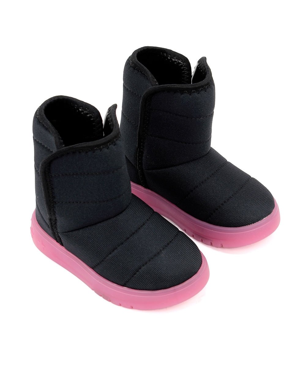 Coturno Infantil Molekinha Bebê Preto Preto/Rosa 4