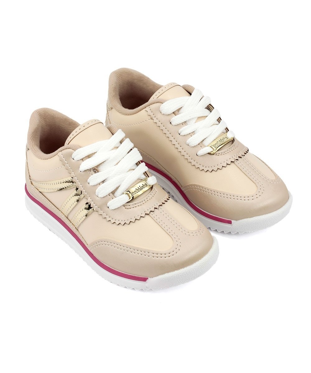 Tênis Casual Infantil Molekinha Creme Bege 4