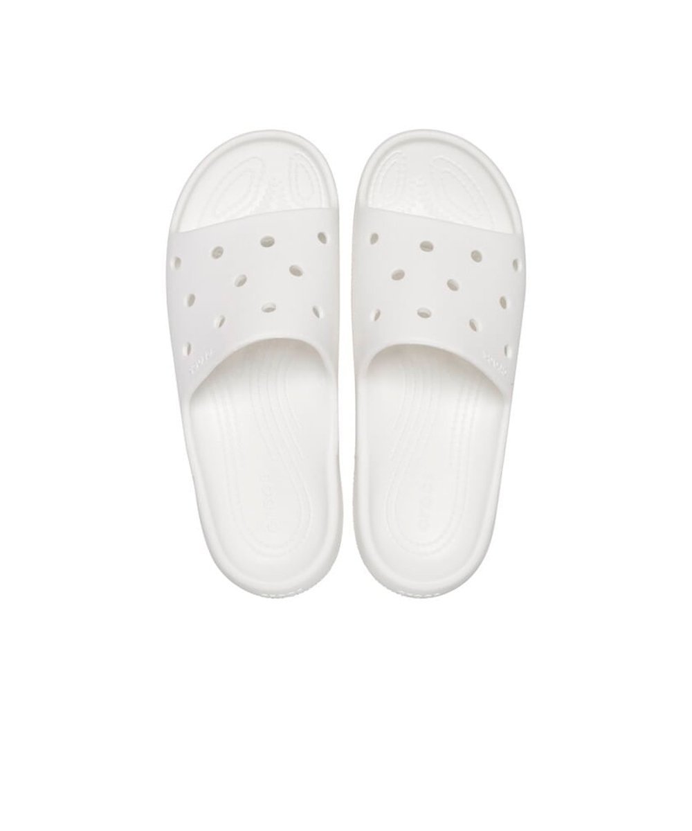 Chinelo Crocs Classic Slide V2 Branco Branco 2
