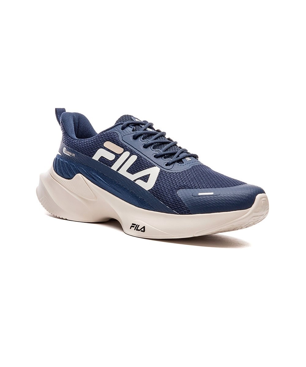 Tênis Esportivo Masculino Fila Progress Marinho Azul 2