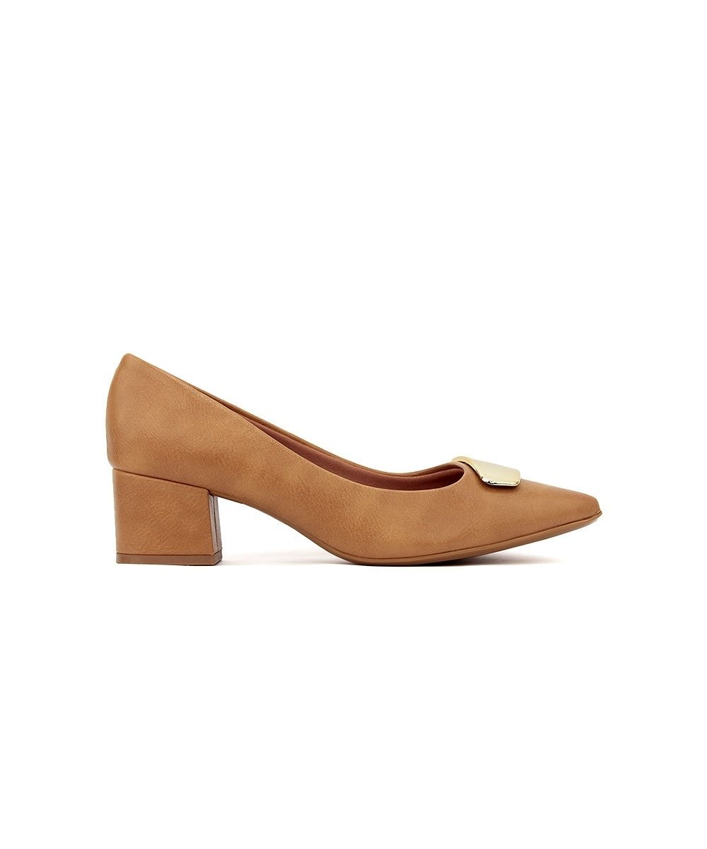 Sapato Scarpin Vizzano Salto Médio Areia