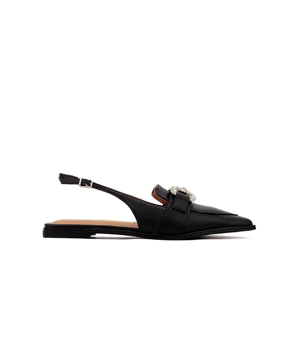 Sapato Slingback Vizzano Salto Baixo Preto