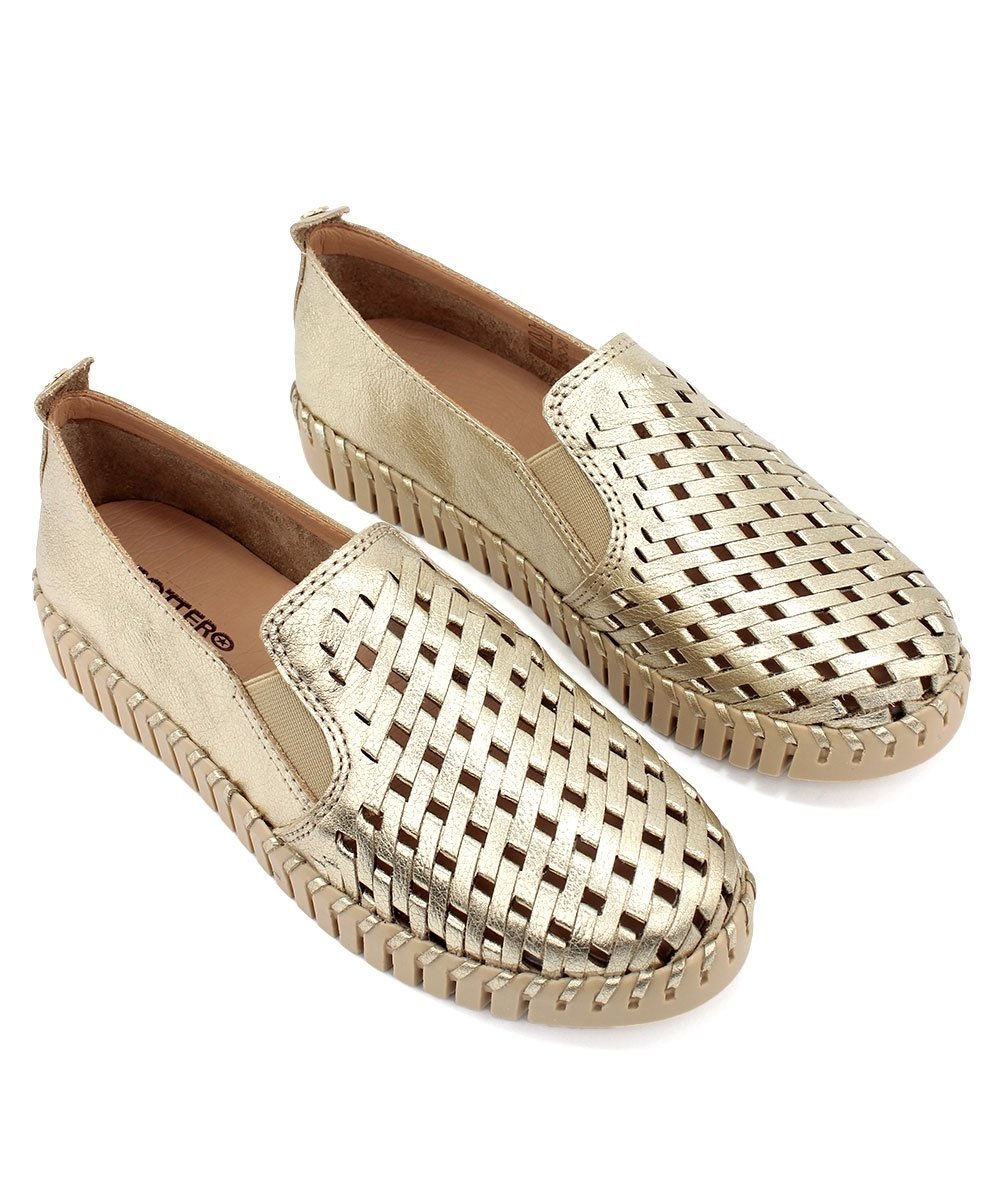 Tênis Feminino Bottero Bottwister Couro Dourado Dourado 4