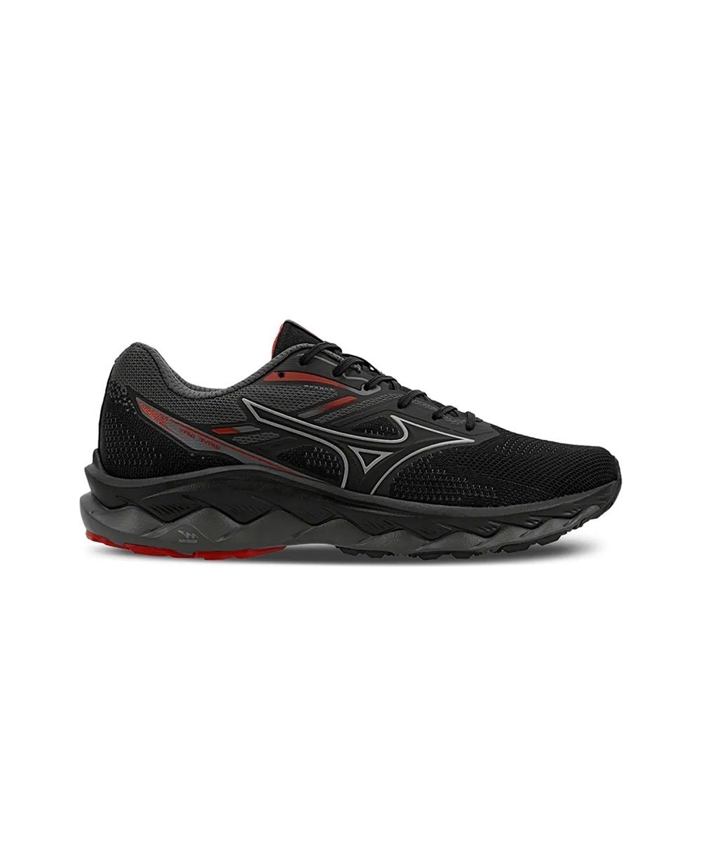 Tênis de Corrida Mizuno Wave Way 5 Preto/Chumbo