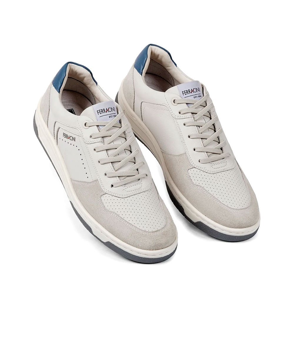 Sapatênis Masculino Ferracini Vox Couro Neve Branco 2