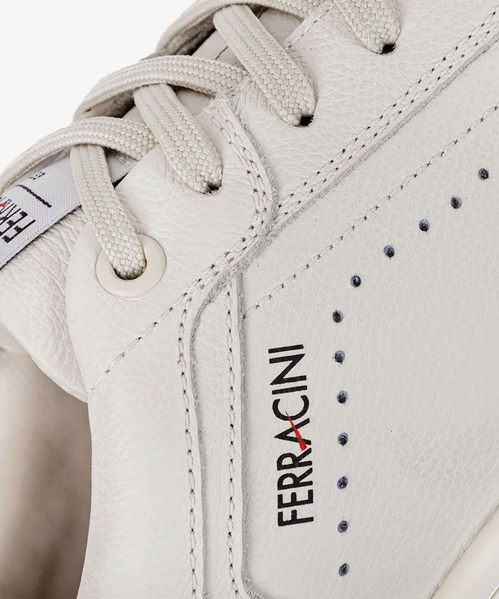 Sapatênis Masculino Ferracini Vox Couro Neve Branco 3