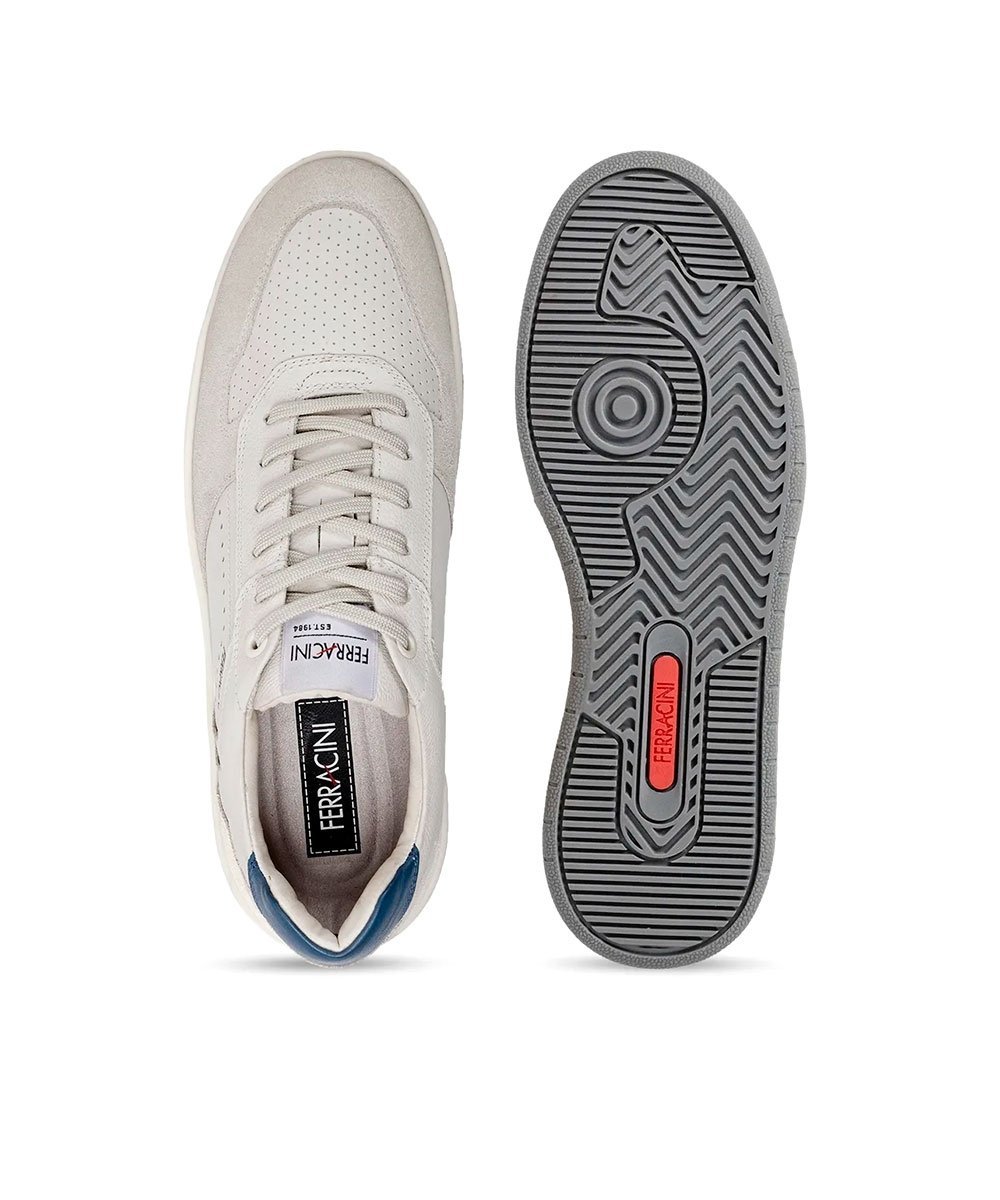 Sapatênis Masculino Ferracini Vox Couro Neve Branco 4