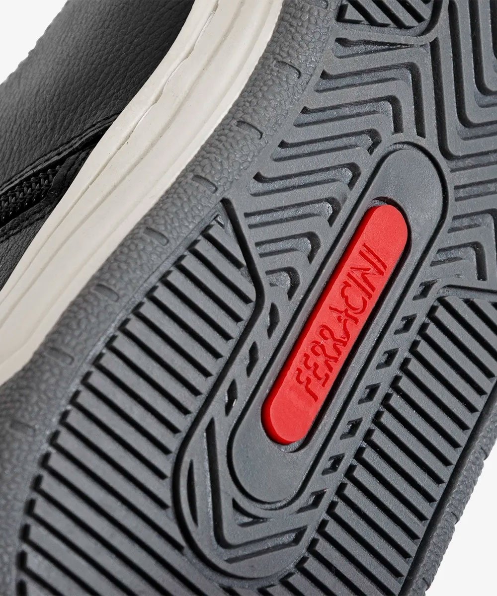 Sapatênis Masculino Ferracini Vox Couro Preto Preto 4