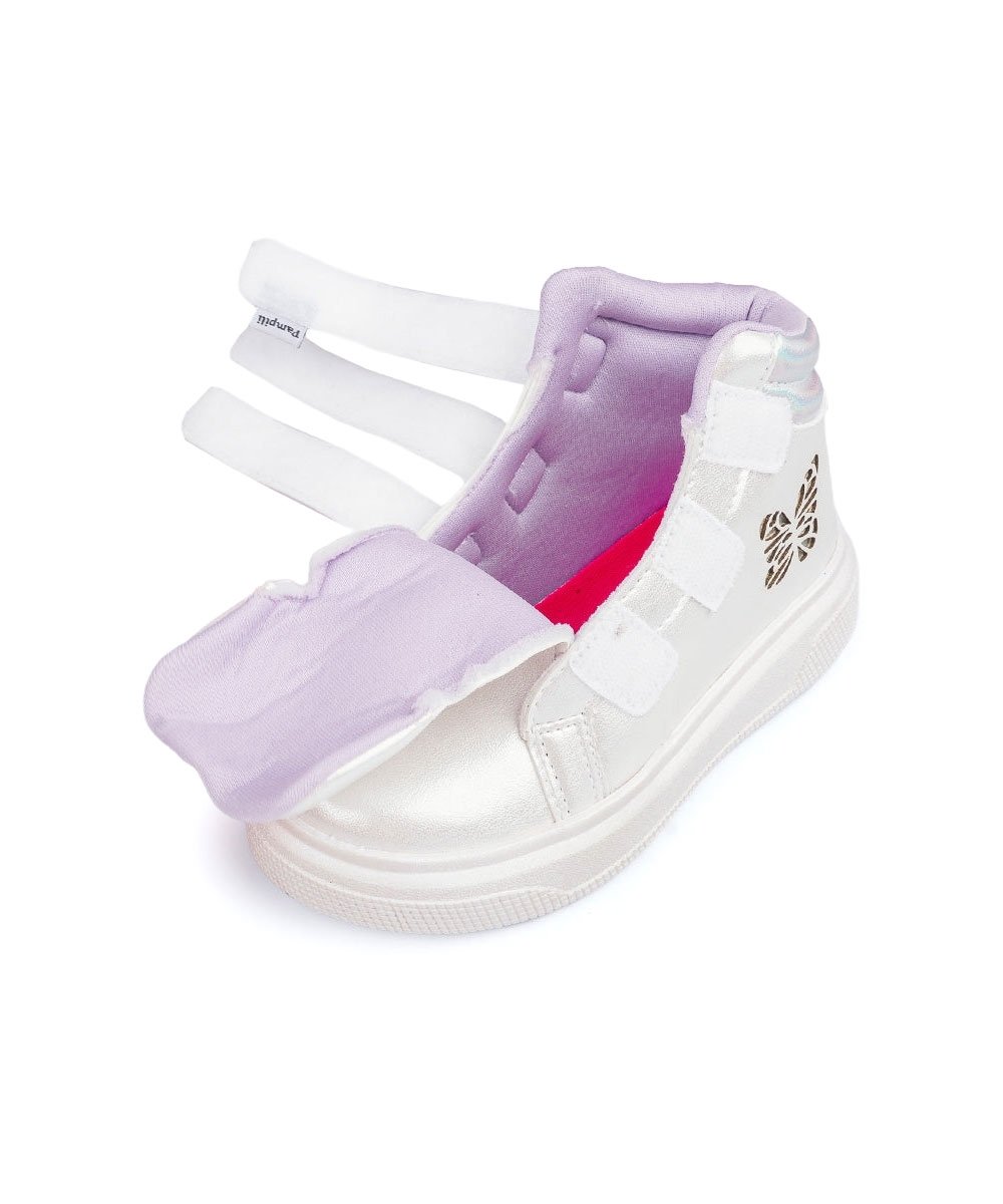 Tênis de Led Infantil Pampili Xp24 Borboleta Branco Branco 5