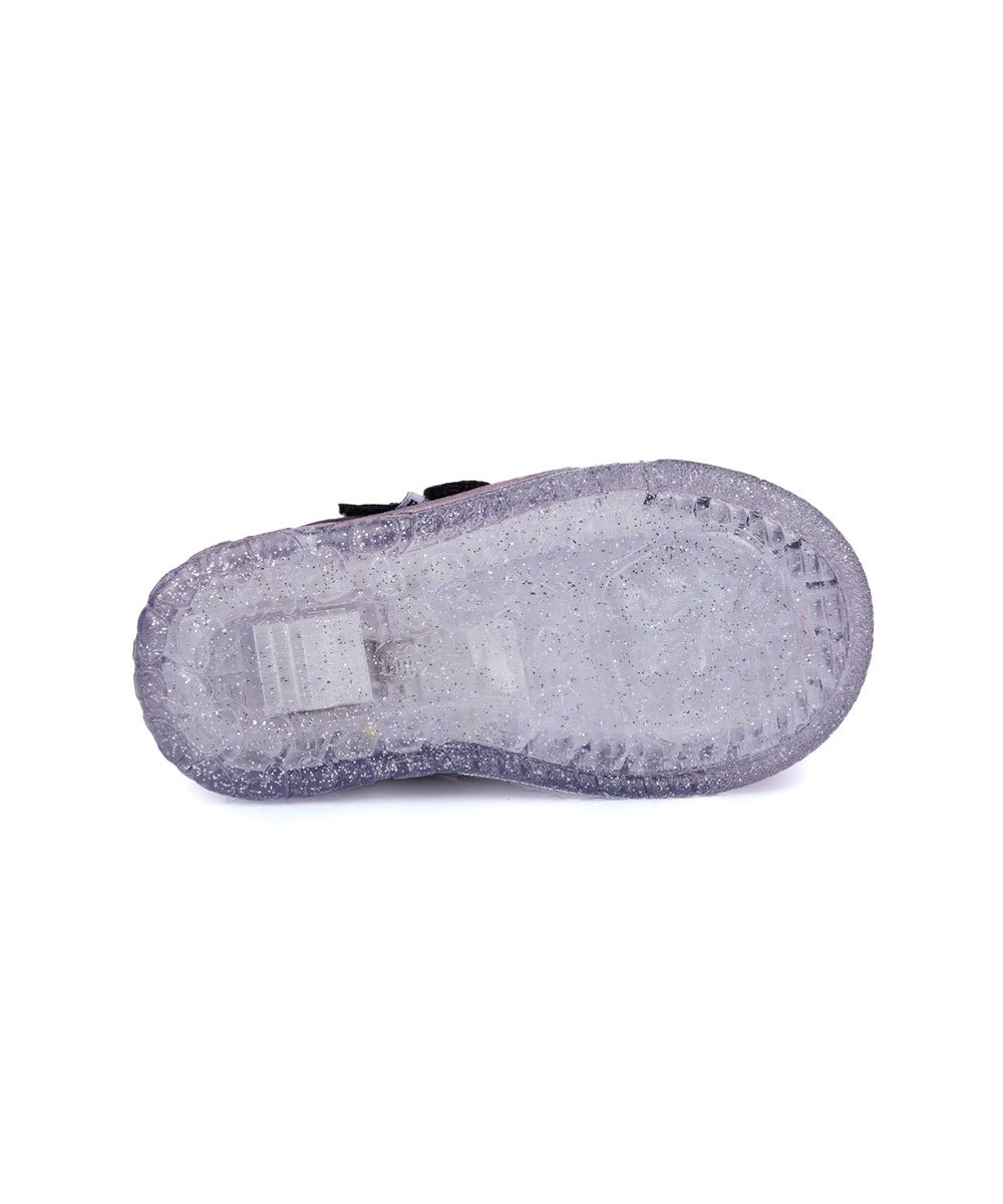 Tênis de Led Infantil Pampili Luz Strass Preto Preto 6