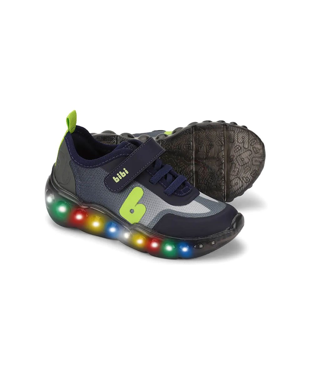 Tênis Infantil de Luz Bibi Roller Celebration 3.0 Marinho Preto 2