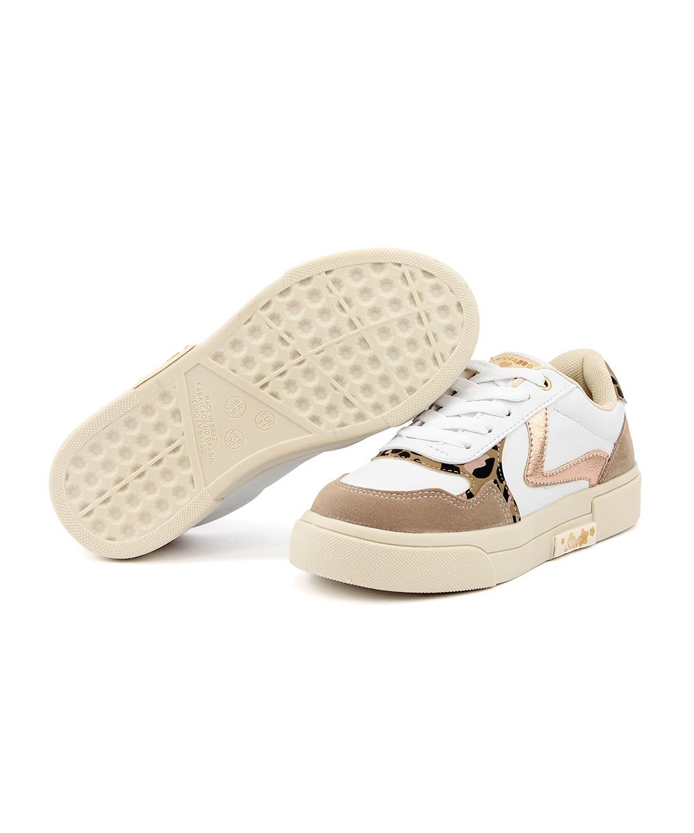 Tênis Infantil Ortopasso New Stars Branco Bege/Branco 5