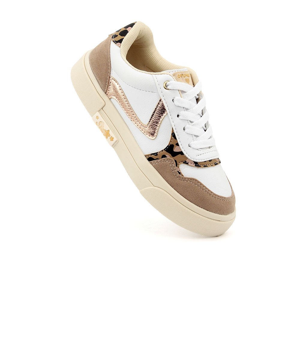 Tênis Infantil Ortopasso New Stars Branco Bege/Branco 3