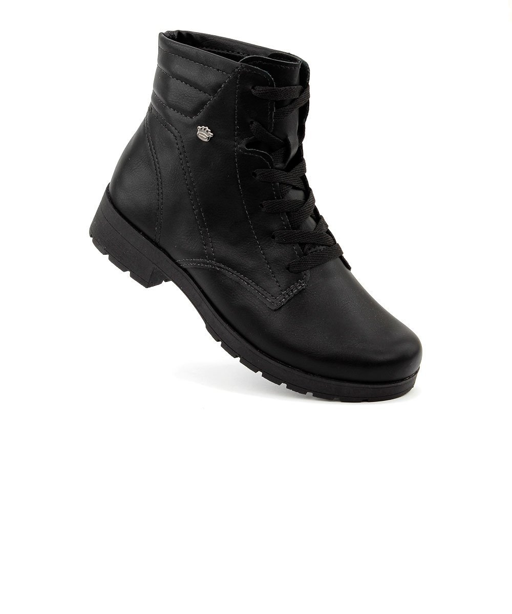 Coturno Infantil Pink Cats Salto Baixo Preto Preto 2