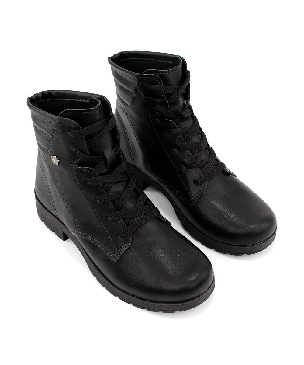 Coturno Infantil Pink Cats Salto Baixo Preto Preto 4