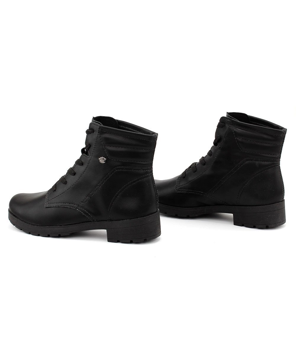 Coturno Infantil Pink Cats Salto Baixo Preto Preto 5