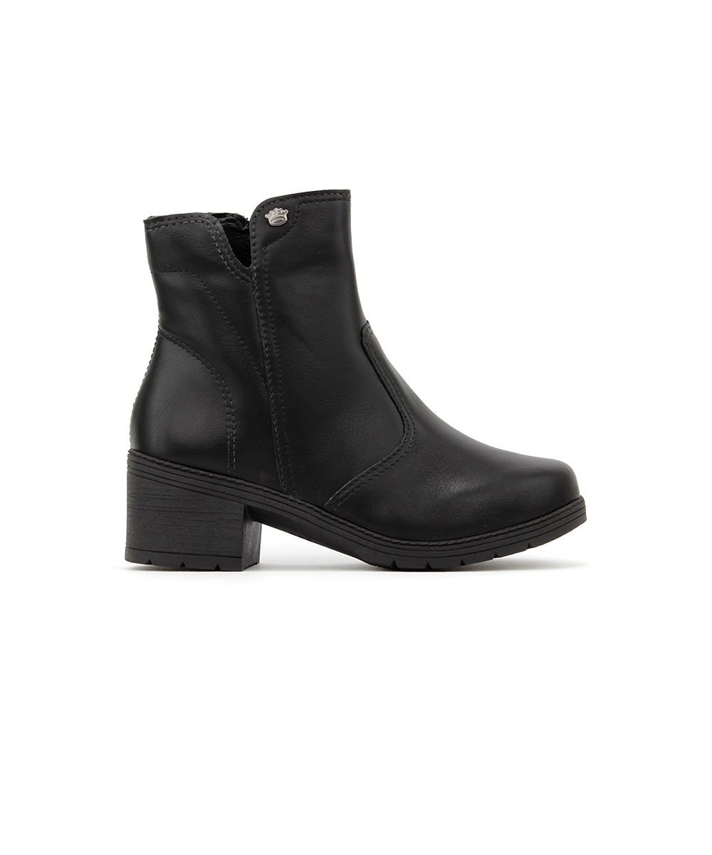 Bota Cano Curto Pink Cats Tratorada Preto