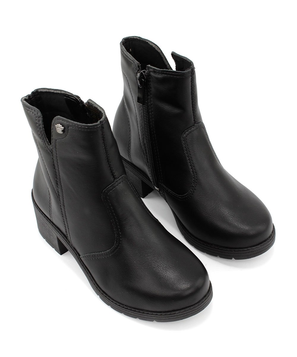 Bota Cano Curto Pink Cats Tratorada Preto Preto 4