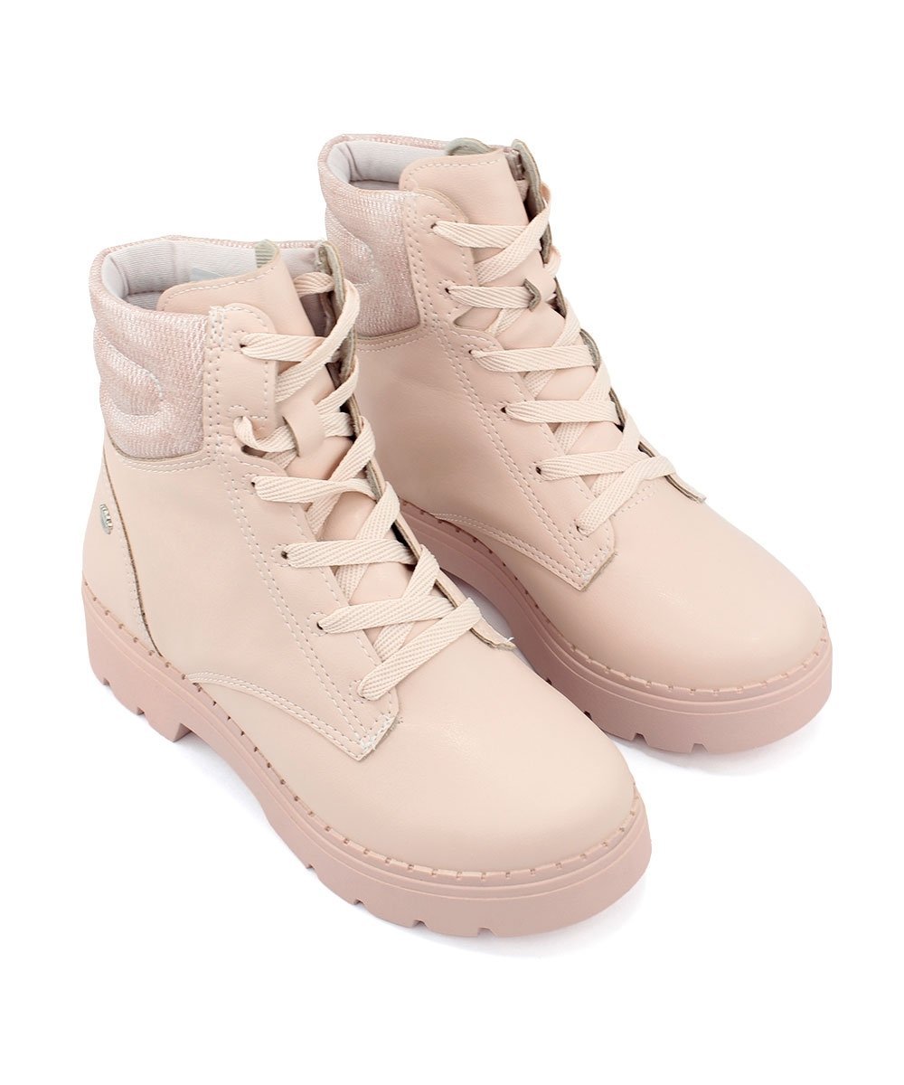 Coturno Infantil Pink Cats Tratorado Bege Rosa 4