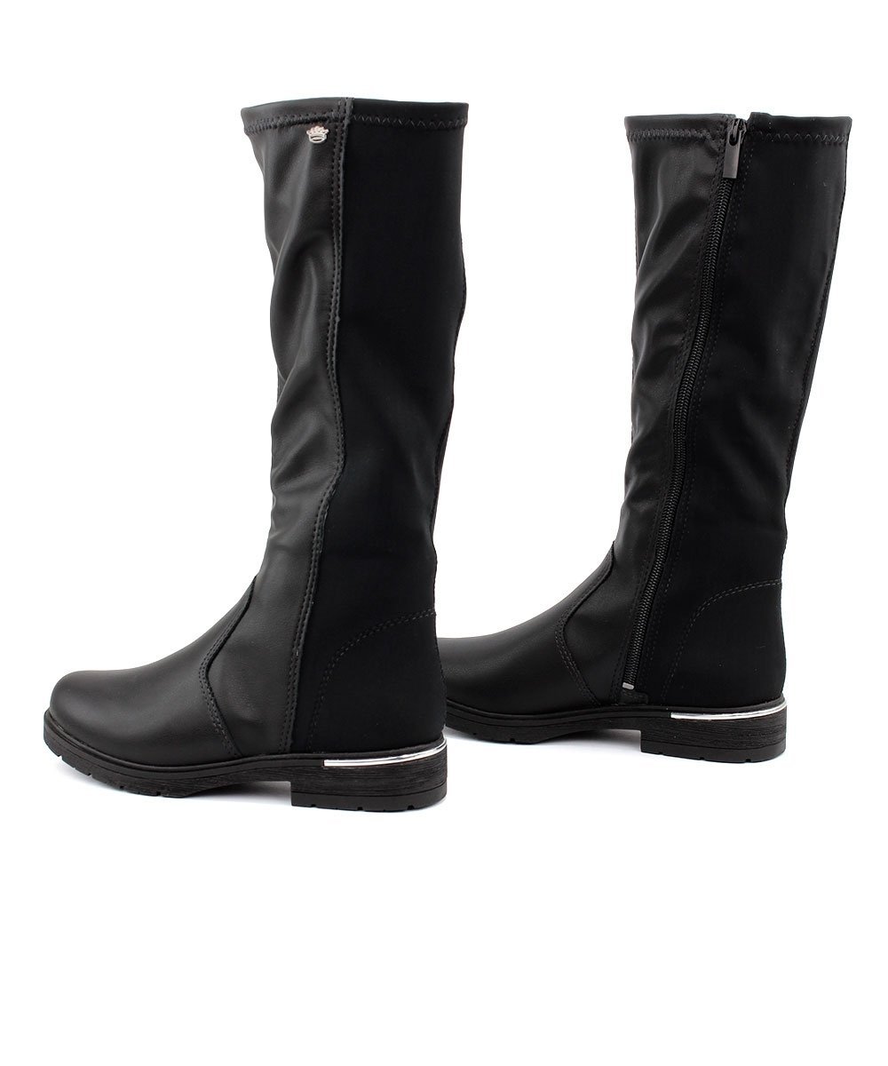 Bota Cano Longo Infantil Pink Cats Preto Preto 4