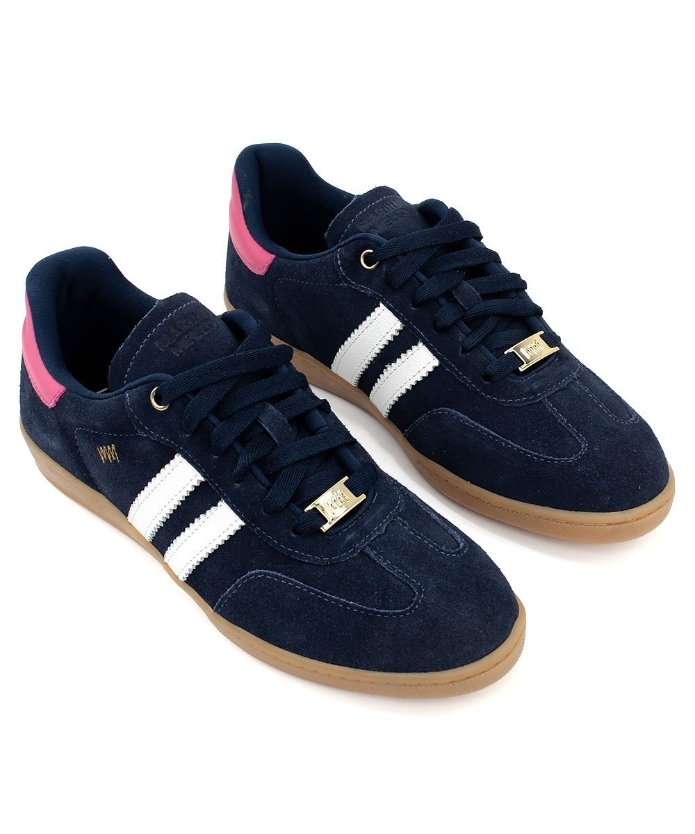 Tênis Feminino Marina Mello Couro Marinho Azul/Rosa 4