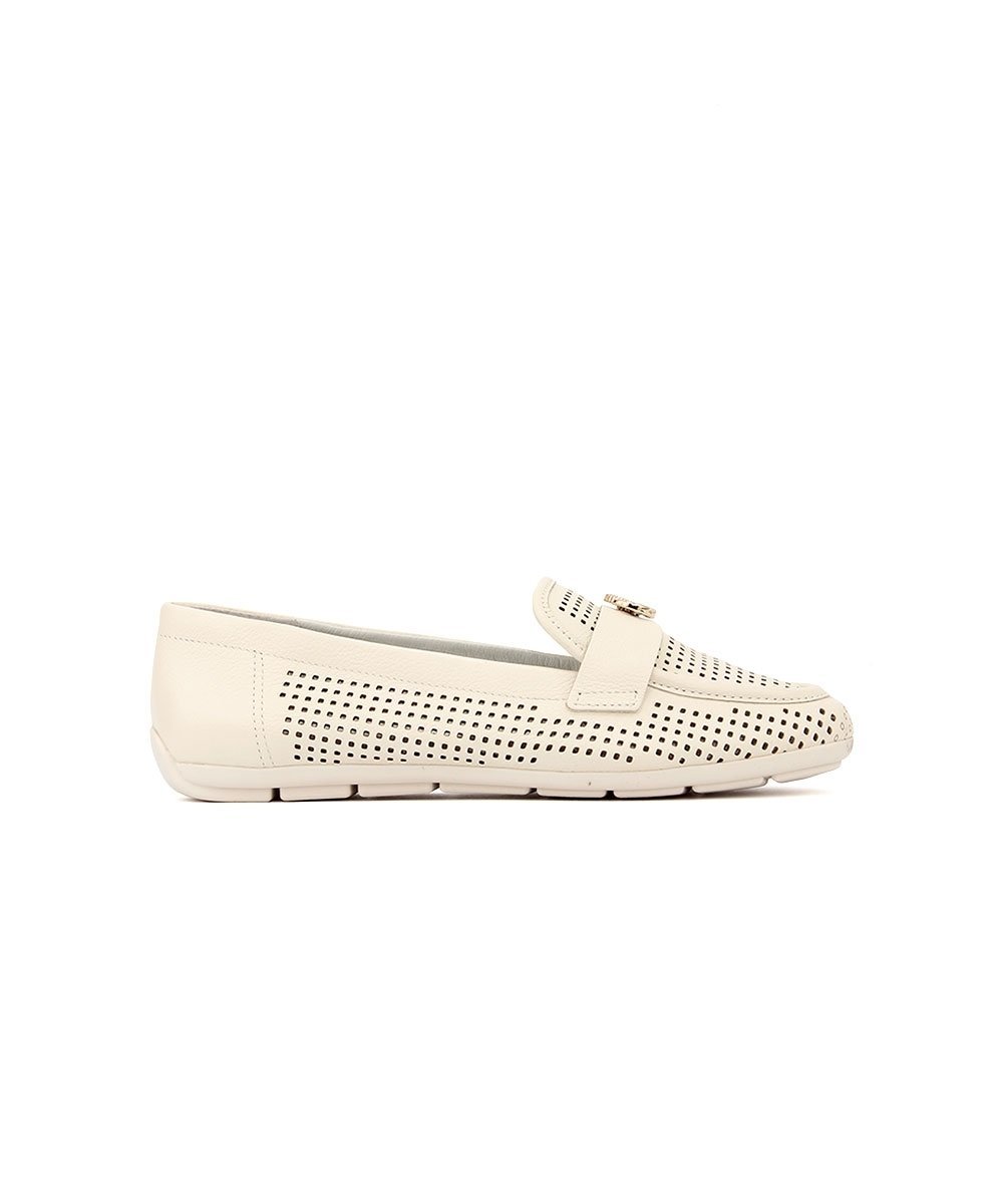 Mocassim Feminino Comfortflex Relax Soft Off White