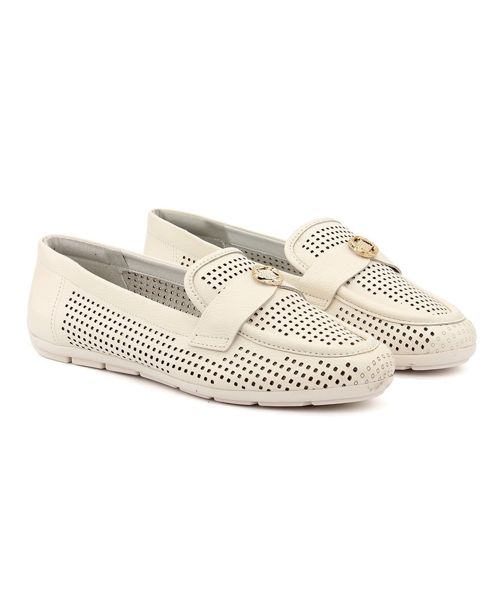 Mocassim Feminino Comfortflex Relax Soft Off White Bege 3