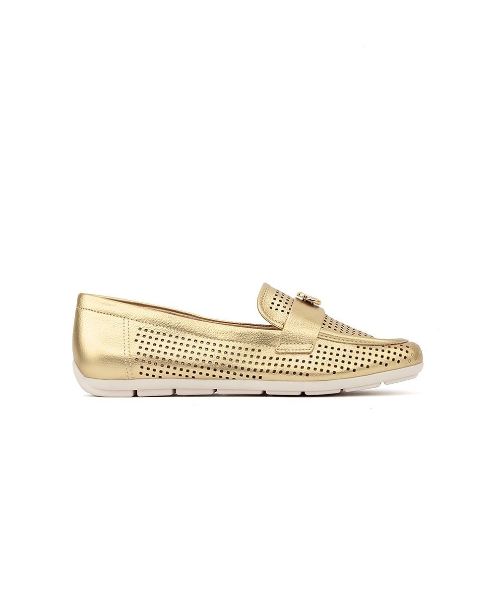 Mocassim Feminino Comfortflex Relax Soft Ouro