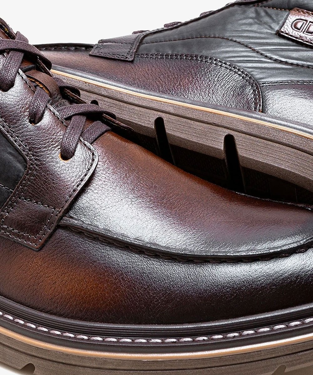 Bota Masculina Democrata Jeff Couro Mogno Marrom 3