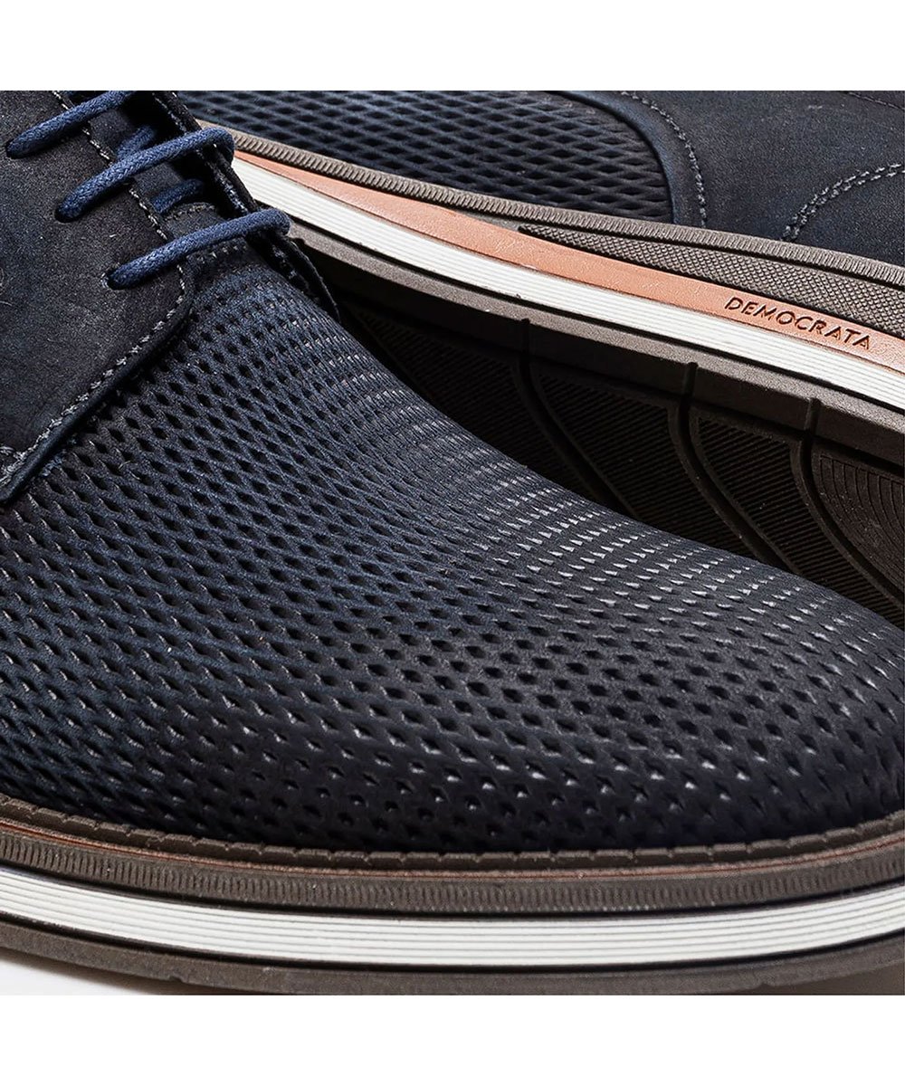 Sapato Masculino Democrata Metropolitan Couro Navy Azul 3