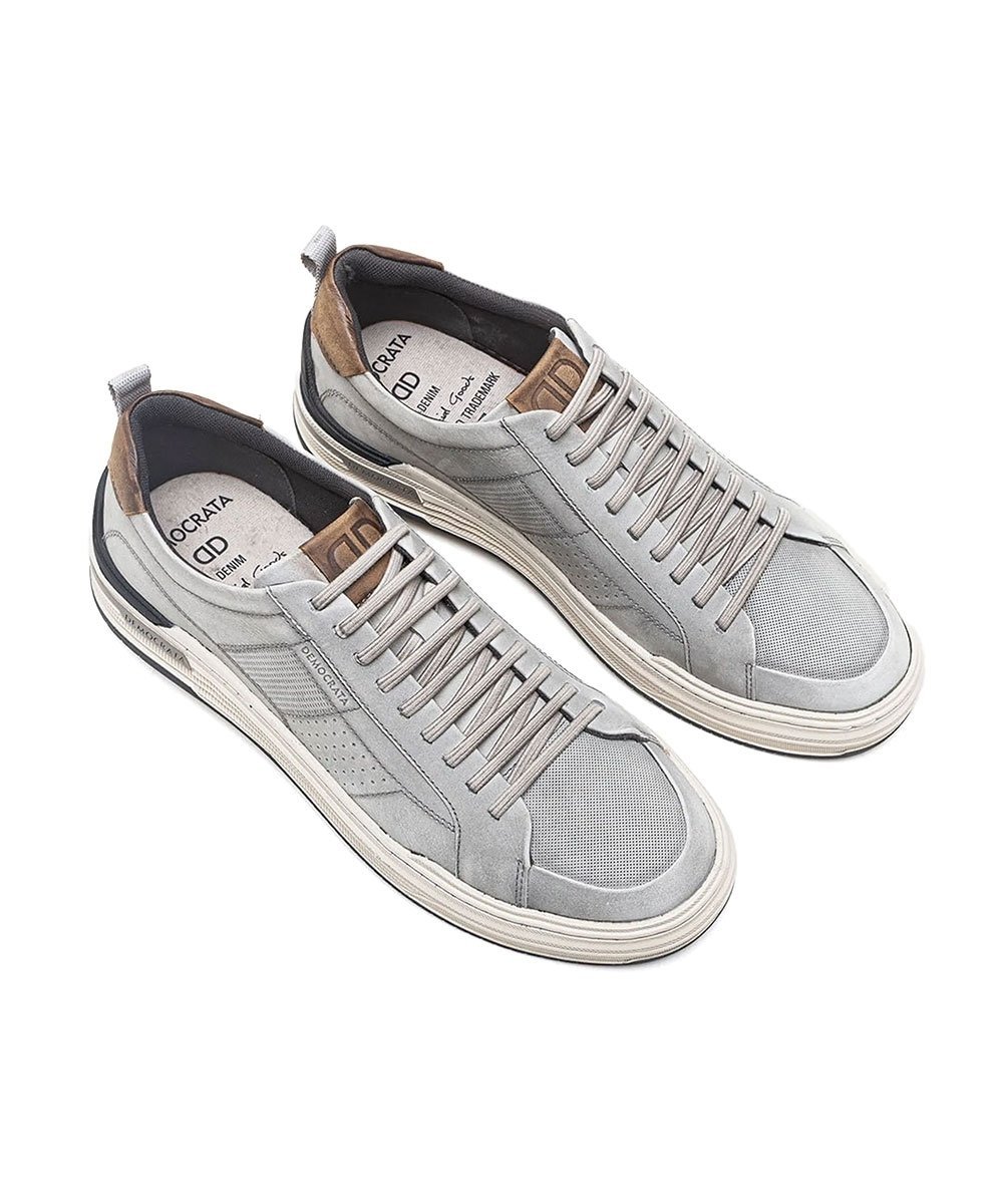 Sapatênis Democrata Denim Mike 240601 Cinza Cinza 2