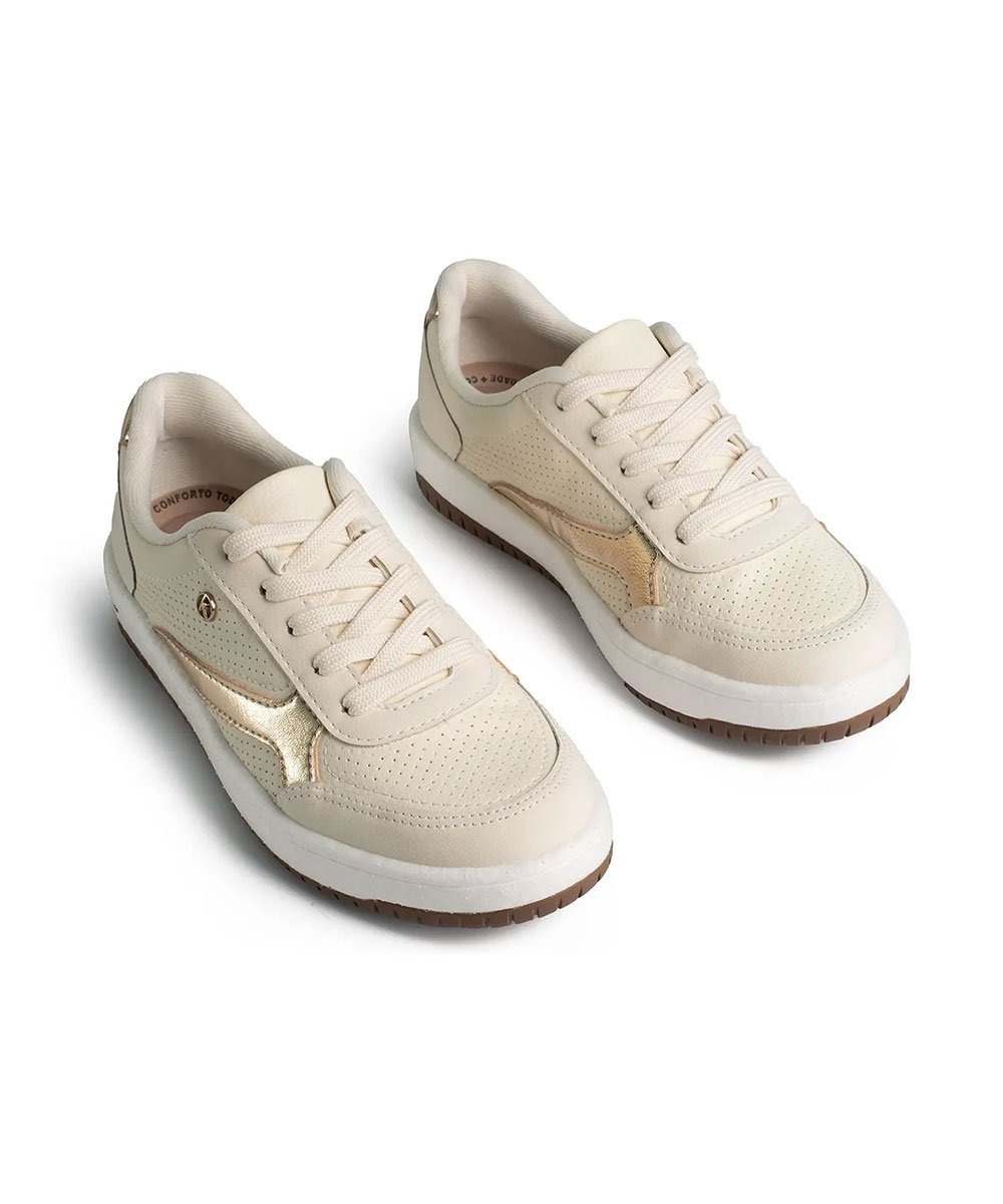 Tênis Feminino Kolosh Casual Float Creme Bege 3