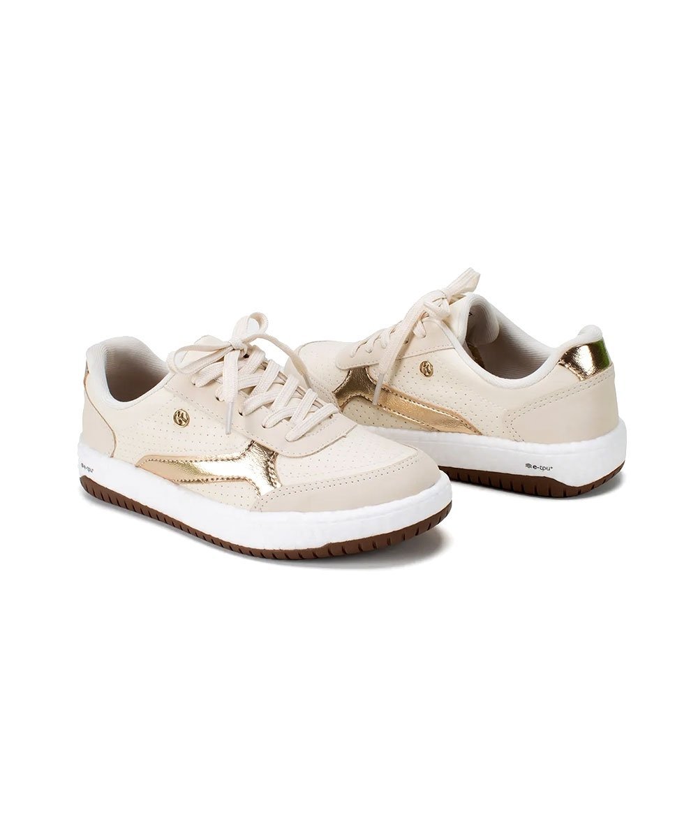 Tênis Feminino Kolosh Casual Float Creme Bege 4