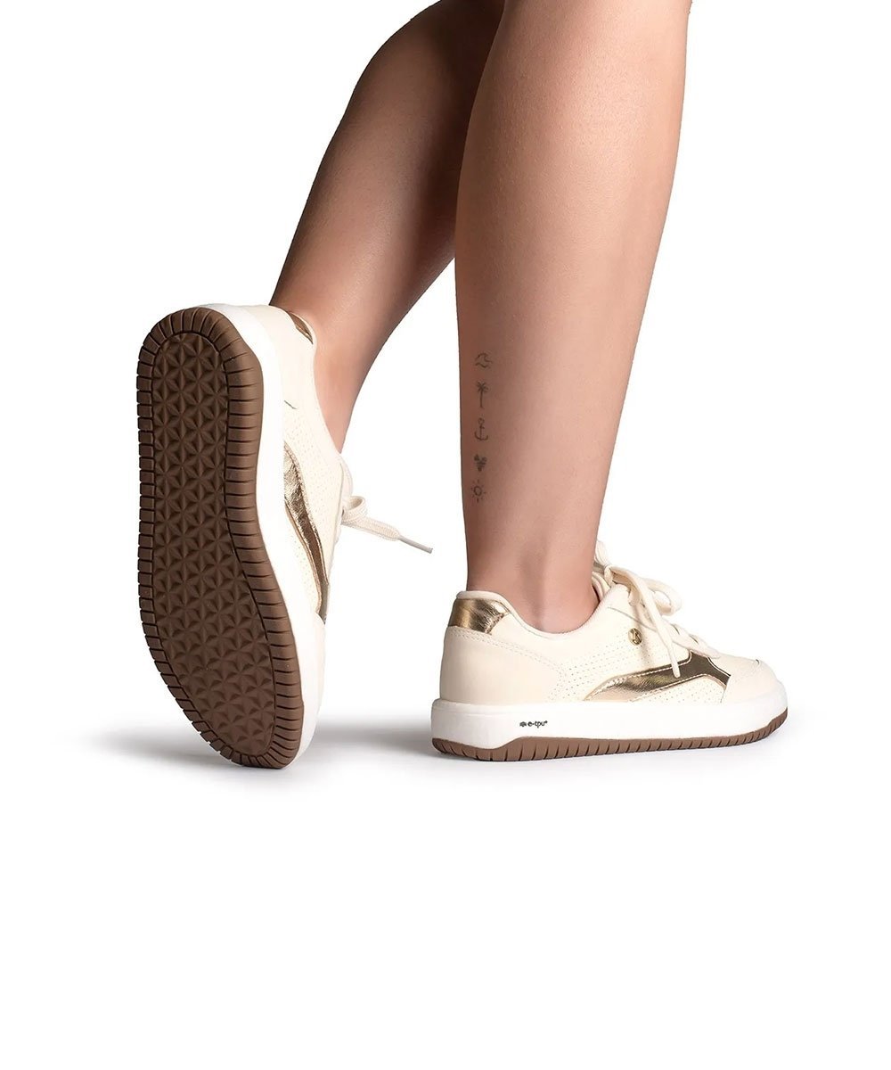 Tênis Feminino Kolosh Casual Float Creme Bege 7