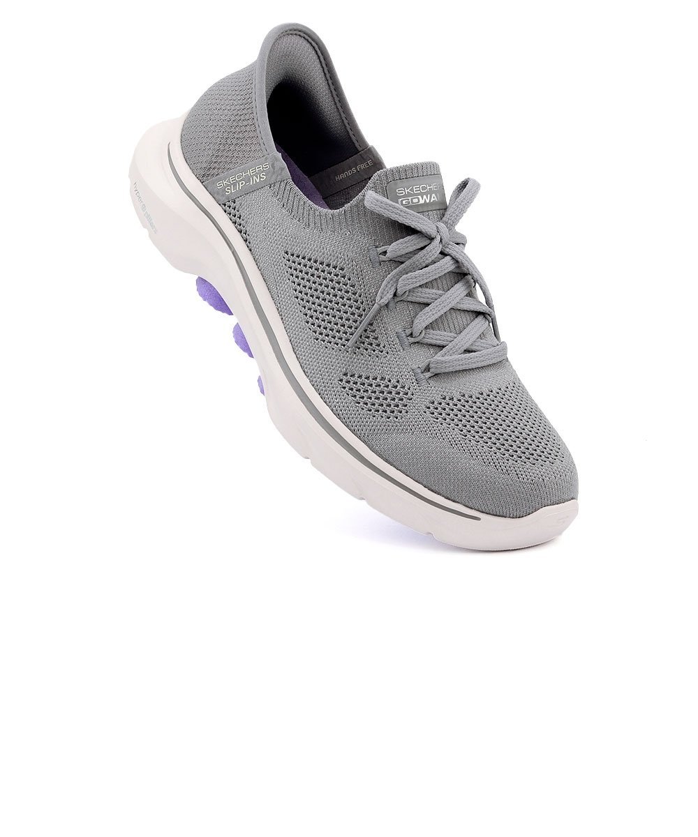 Tênis Feminino Skechers Go Walk 7 Slip In Cinza Cinza 2