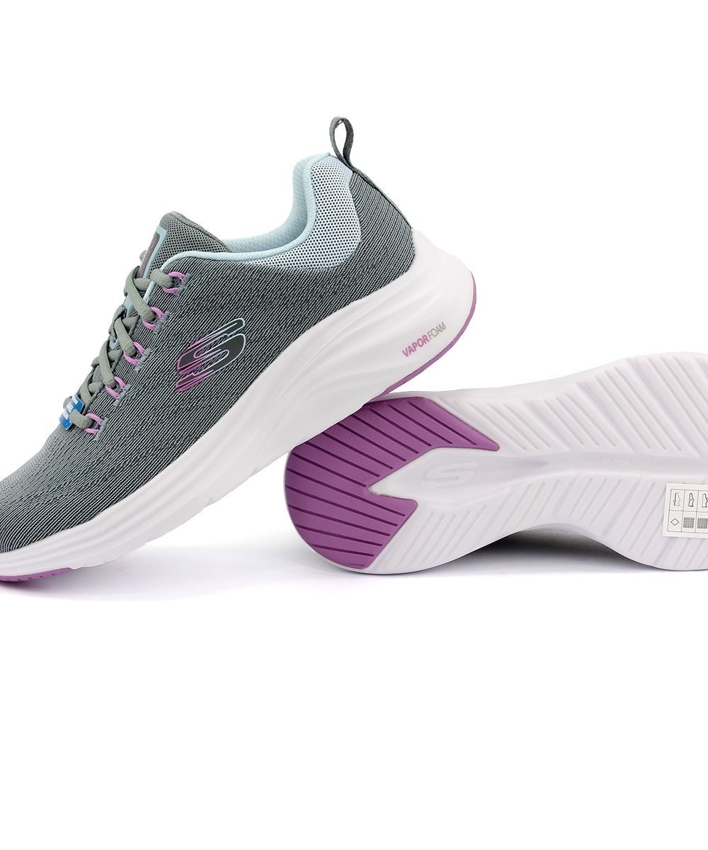 Tênis Feminino Skechers Vapor Foam Azul Cinza 3
