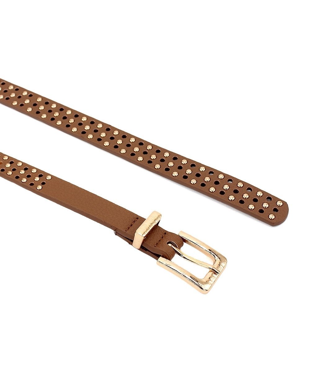 Cinto Feminino Pixolé Bege Marrom 4