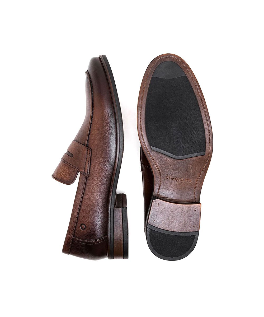 Sapato Social Democrata Metropolitan Moscato Mogno Marrom 2