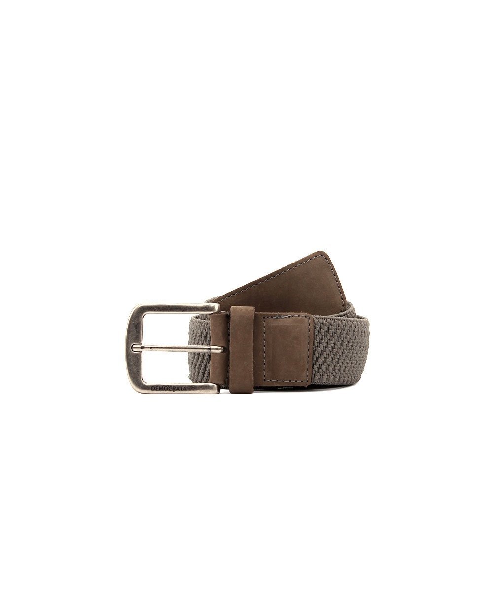 Cinto Masculino Democrata Elástico Denim Smoke Marrom 1