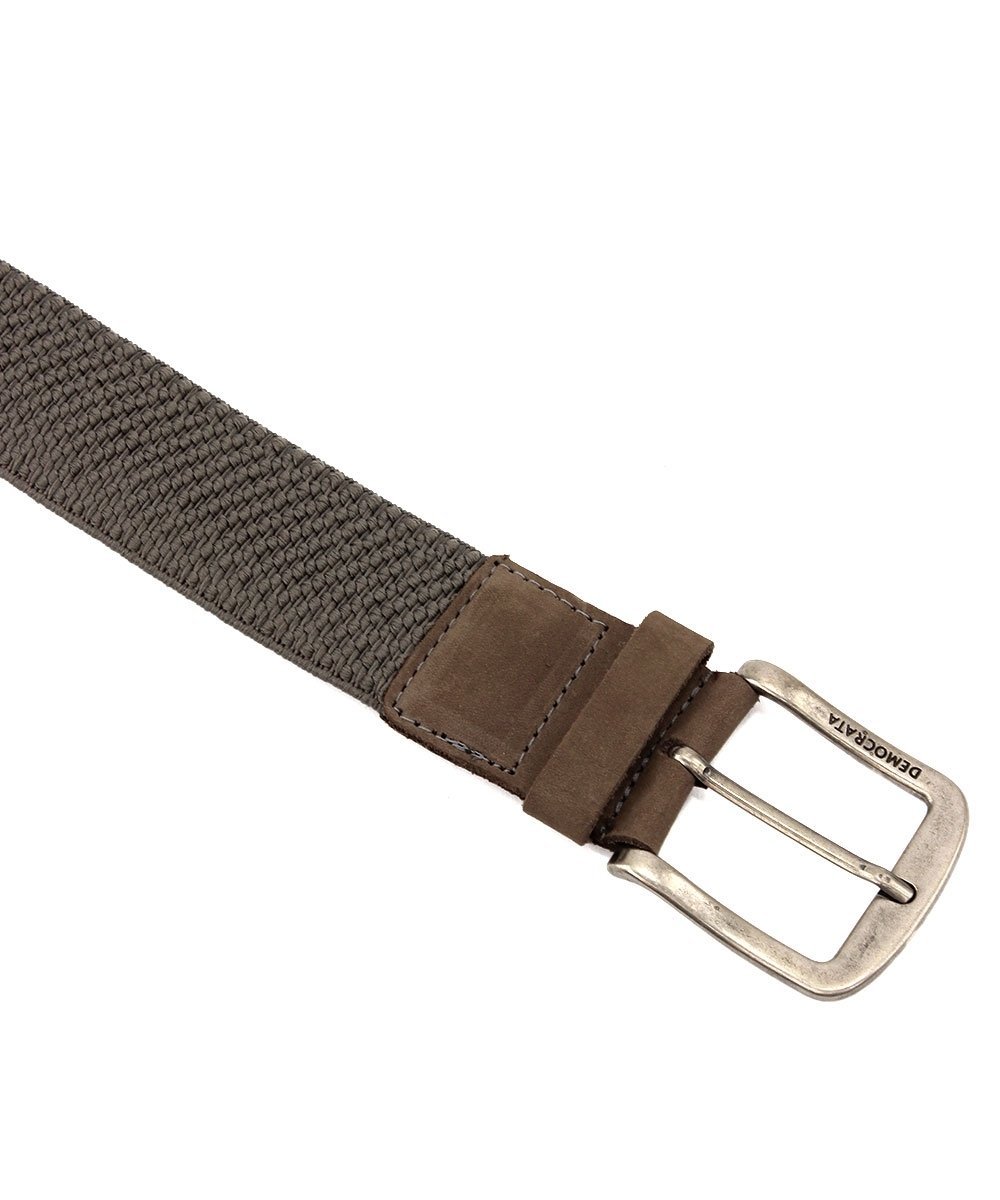 Cinto Masculino Democrata Elástico Denim Smoke Marrom 3