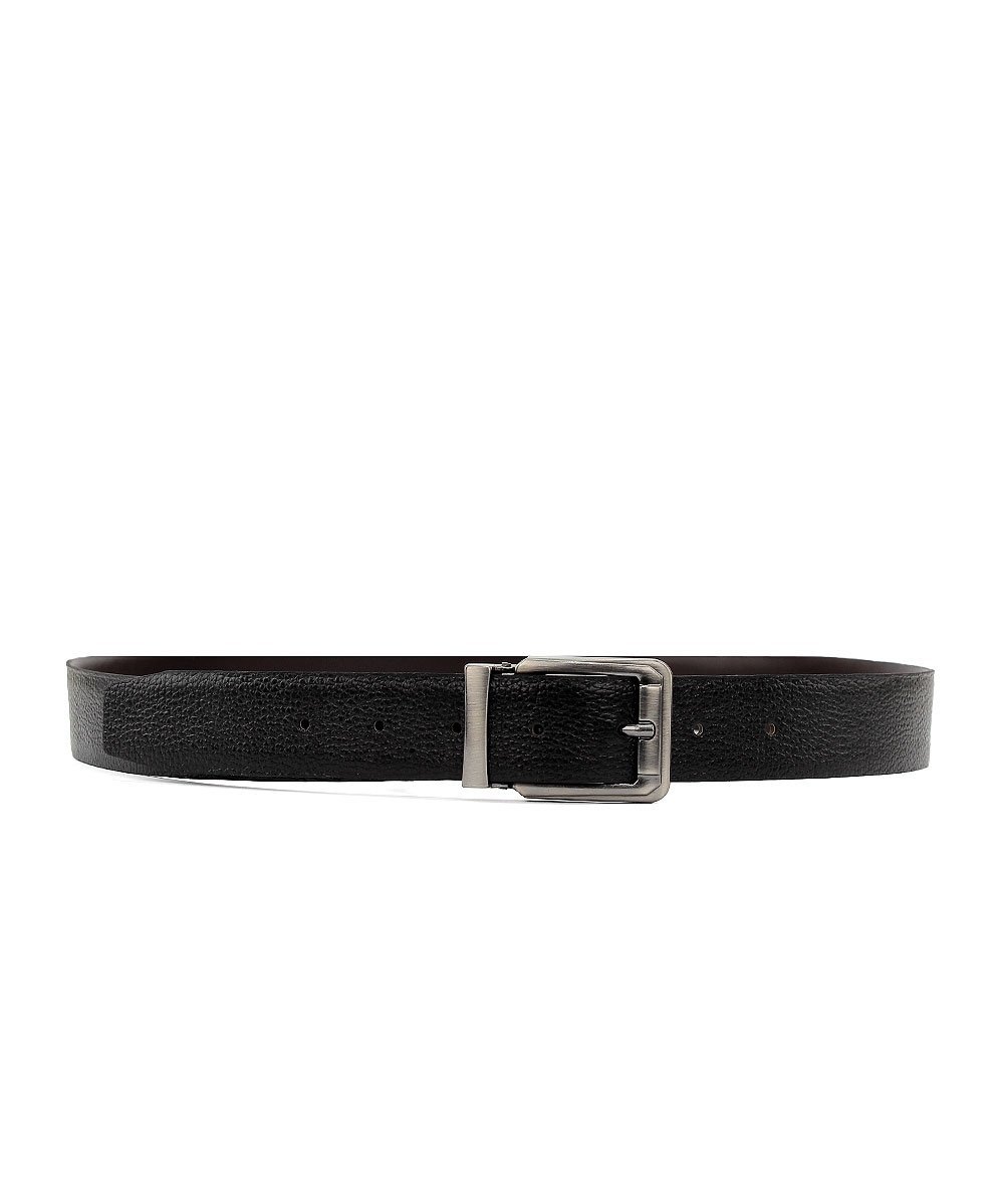 Cinto Masculino Fasolo Dupla Face Couro Preto/Cafe Preto 2