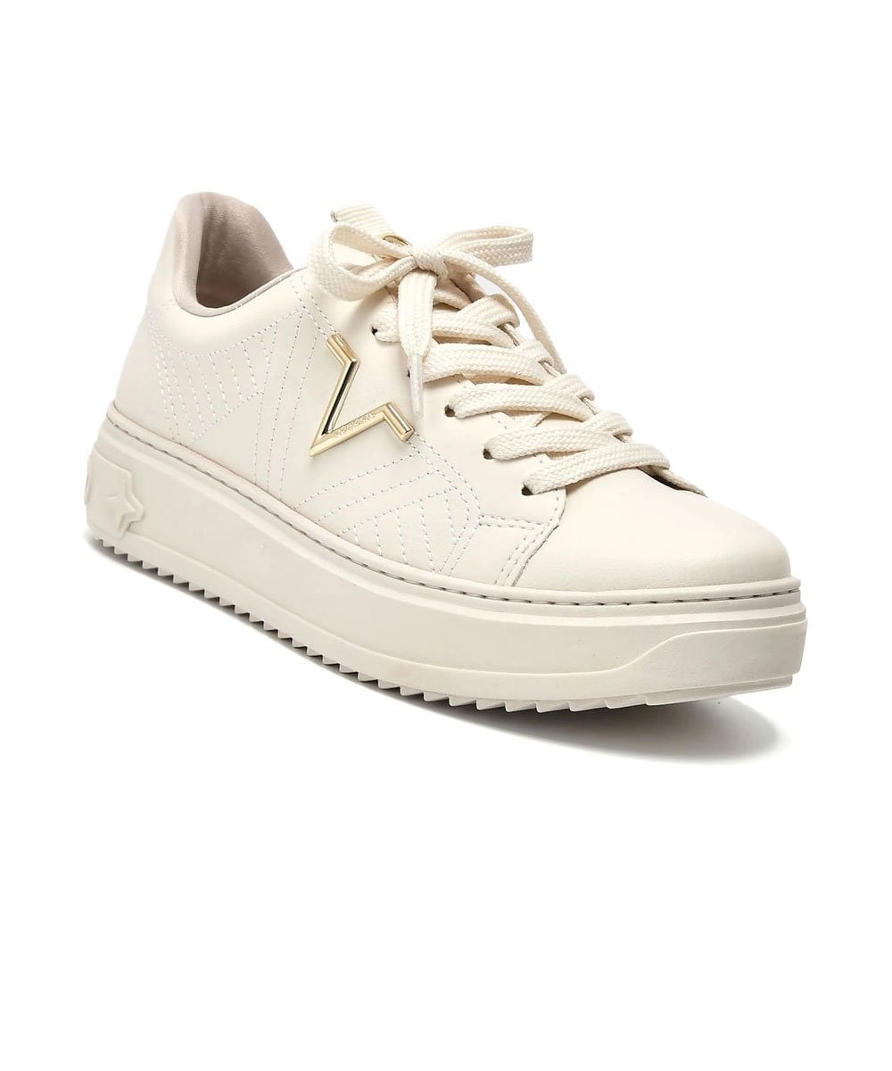 Tênis Feminino Via Marte Casual Marfim Off White 2
