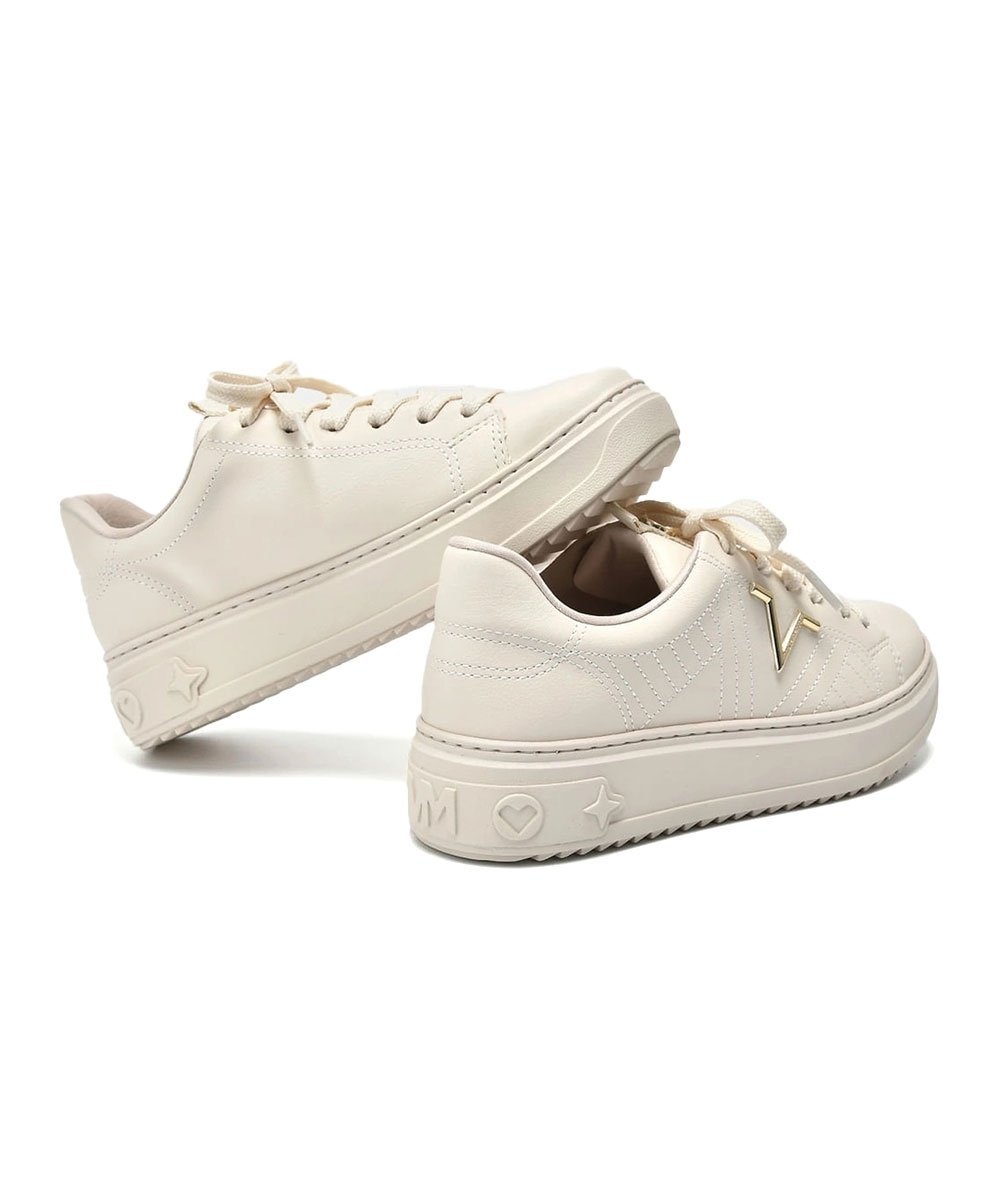 Tênis Feminino Via Marte Casual Marfim Off White 3