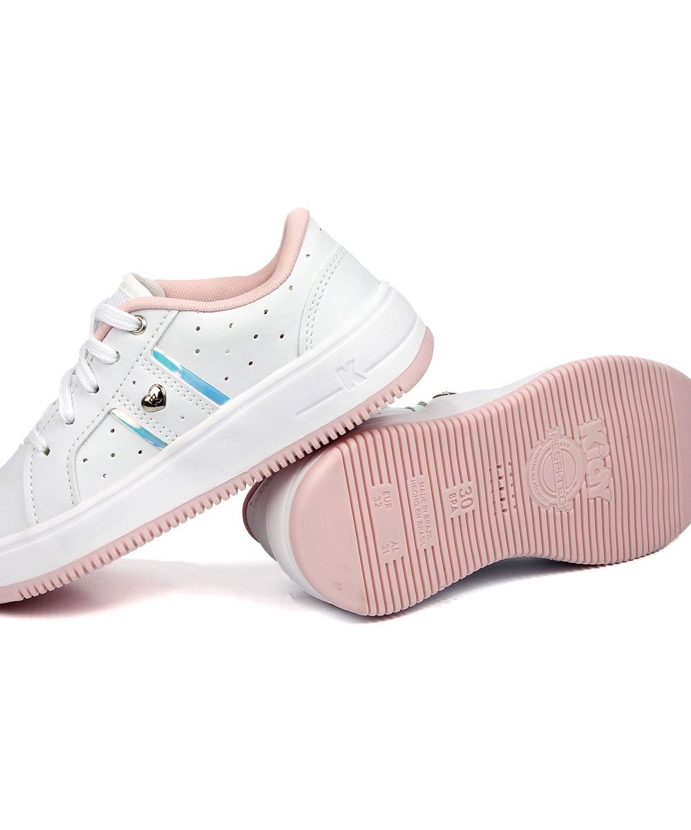 Tênis Infantil Kidy K360 Nova York Branco Branco 5