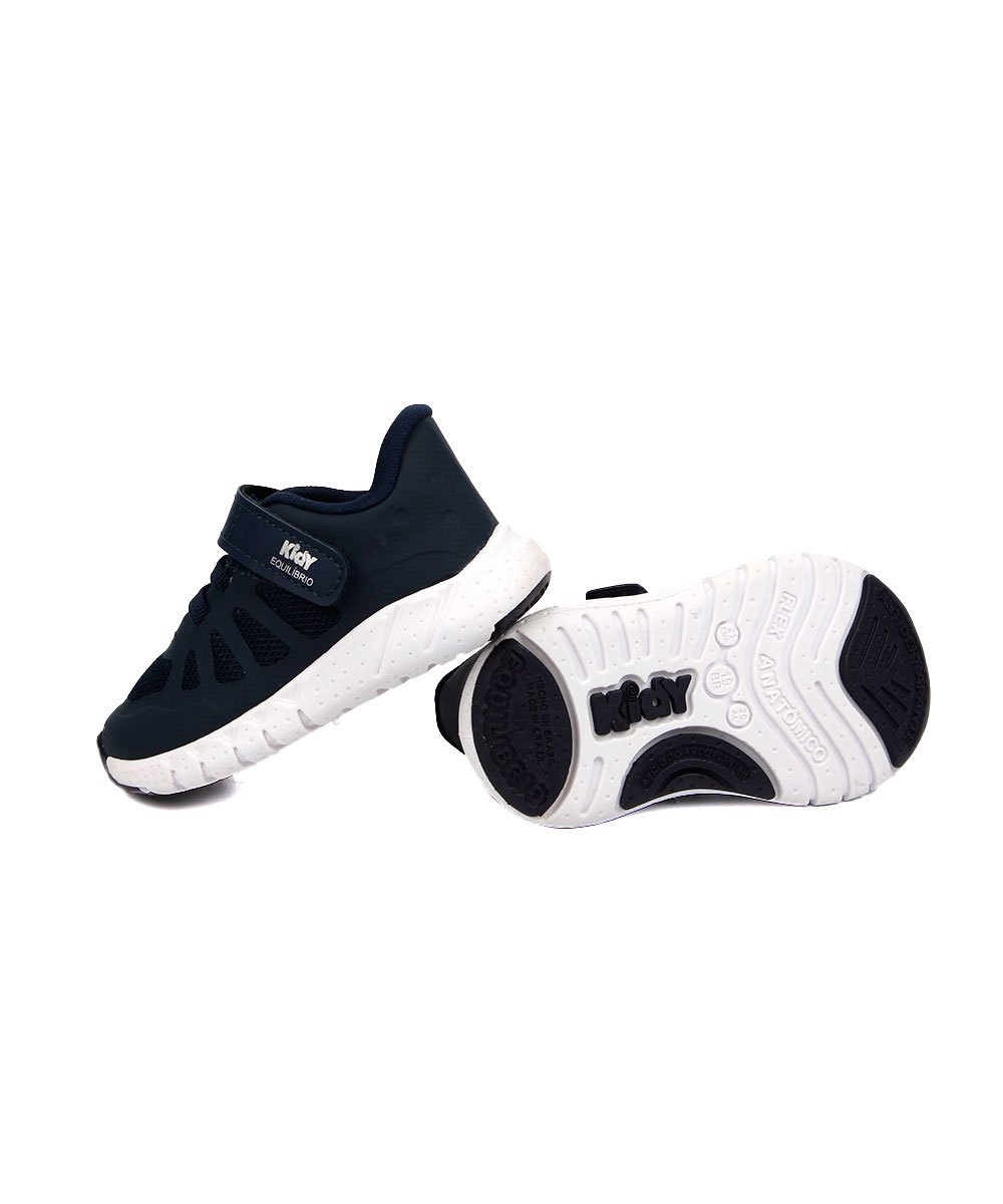 Tênis Infantil Kidy Equilíbrio Anatômico Marinho Preto 5