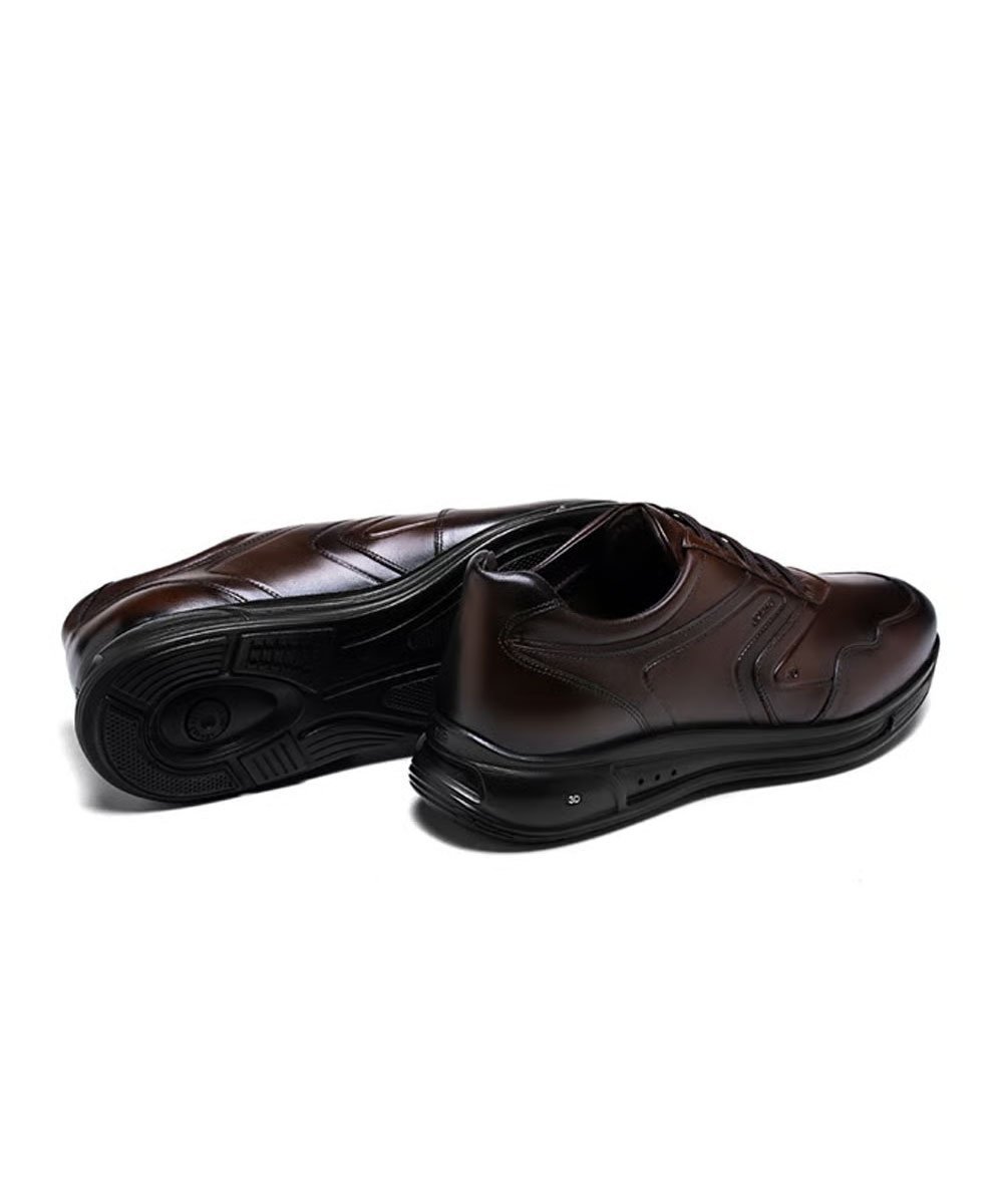 Sapato Casual Jota Pe 3d Evolution Couro Marrom Marrom 3