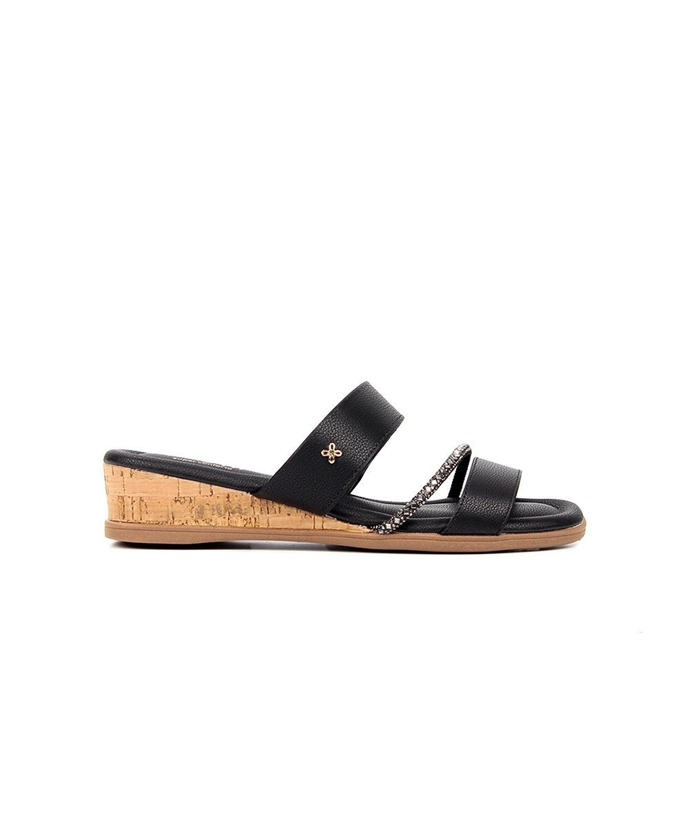 Tamanco Anabela Softli Preto